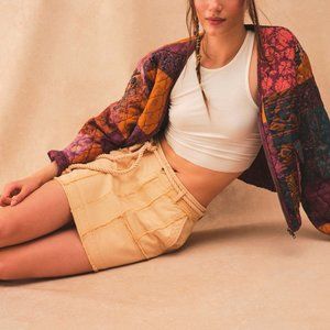 NWT Free People Tied Up Mini Skirt / Sandbar